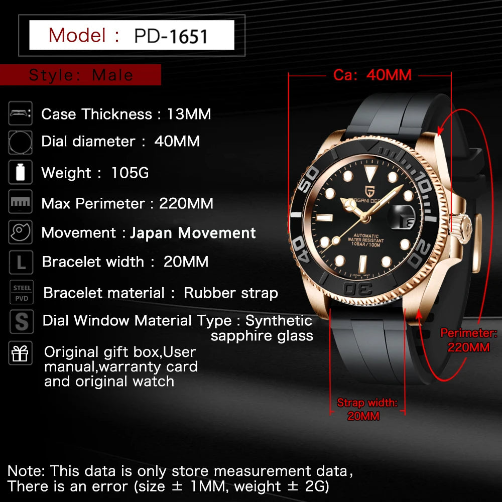 PAGANI DESIGN PD-1651 V3 Mechanical Watch